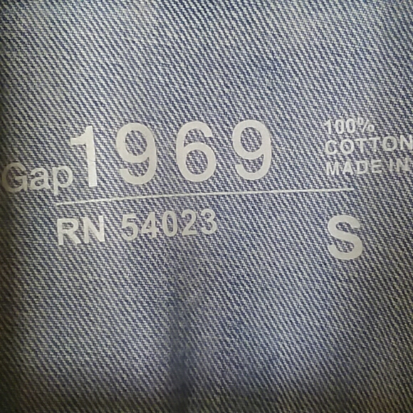 Gap 1969 Jeans Vest. - Picture 3 of 4
